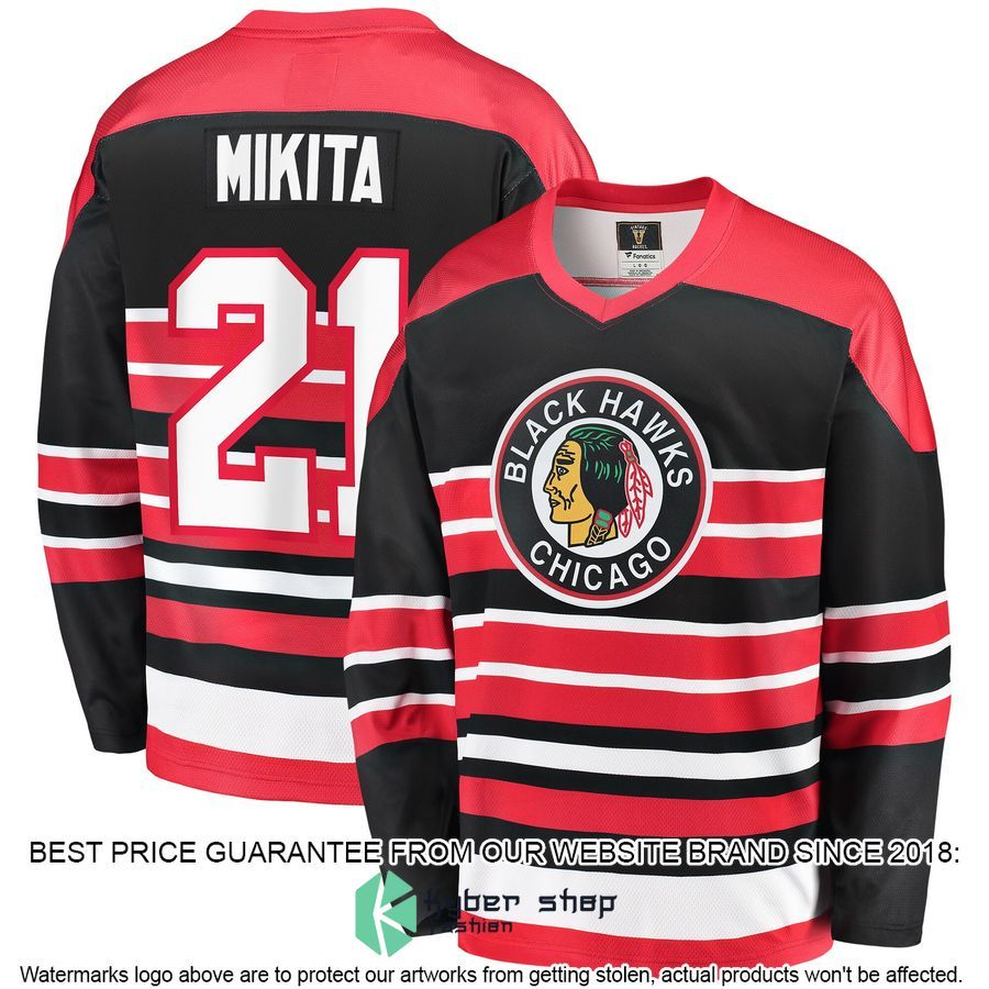 Stan Mikita Chicago Blackhawks Premier Retired Red Hockey Jersey