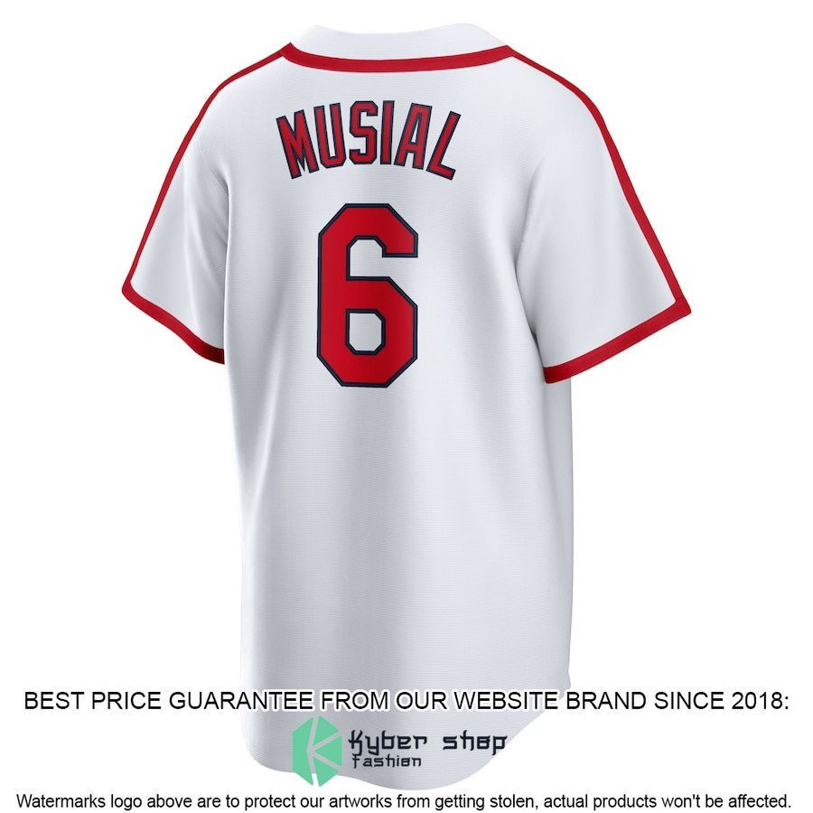 Stan Musial St Louis Cardinals Home Cooperstown Collection Player White Baseball Jersey 3 Stan Musial St Louis Cardinals Home Cooperstown Collection Player White Baseball Jersey word3