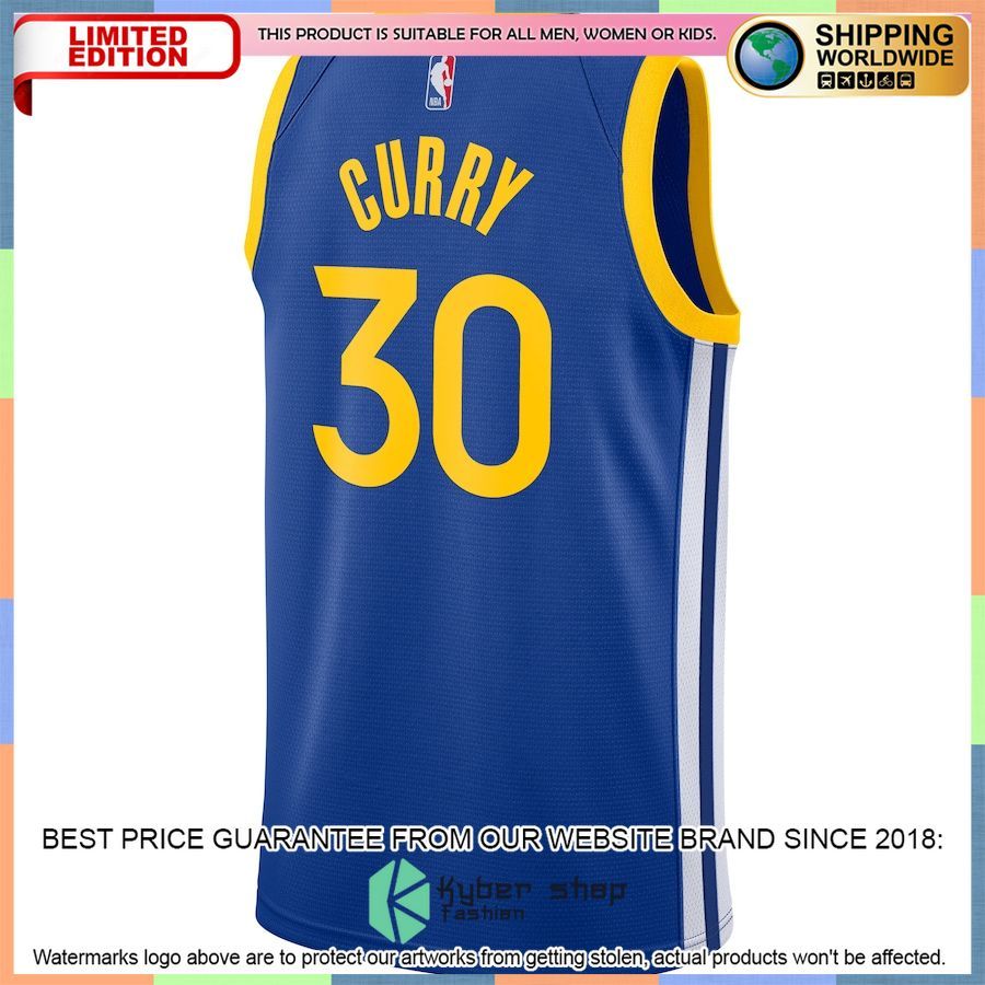 Stephen Curry Golden State Warriors Nike 2020-21 Royal Basketball Jersey 3 Stephen Curry Golden State Warriors Nike 2020-21 Royal Basketball Jersey word2