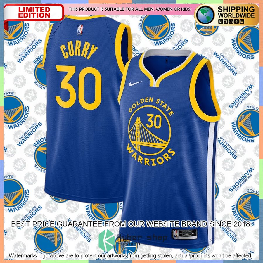 Stephen Curry Golden State Warriors Nike 2020-21 Royal Basketball Jersey 4 Stephen Curry Golden State Warriors Nike 2020-21 Royal Basketball Jersey word2