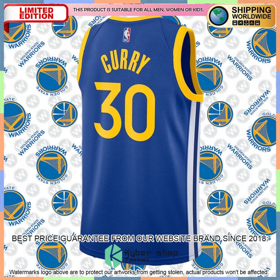 Stephen Curry Golden State Warriors Nike 2020-21 Royal Basketball Jersey 6 Stephen Curry Golden State Warriors Nike 2020-21 Royal Basketball Jersey word2