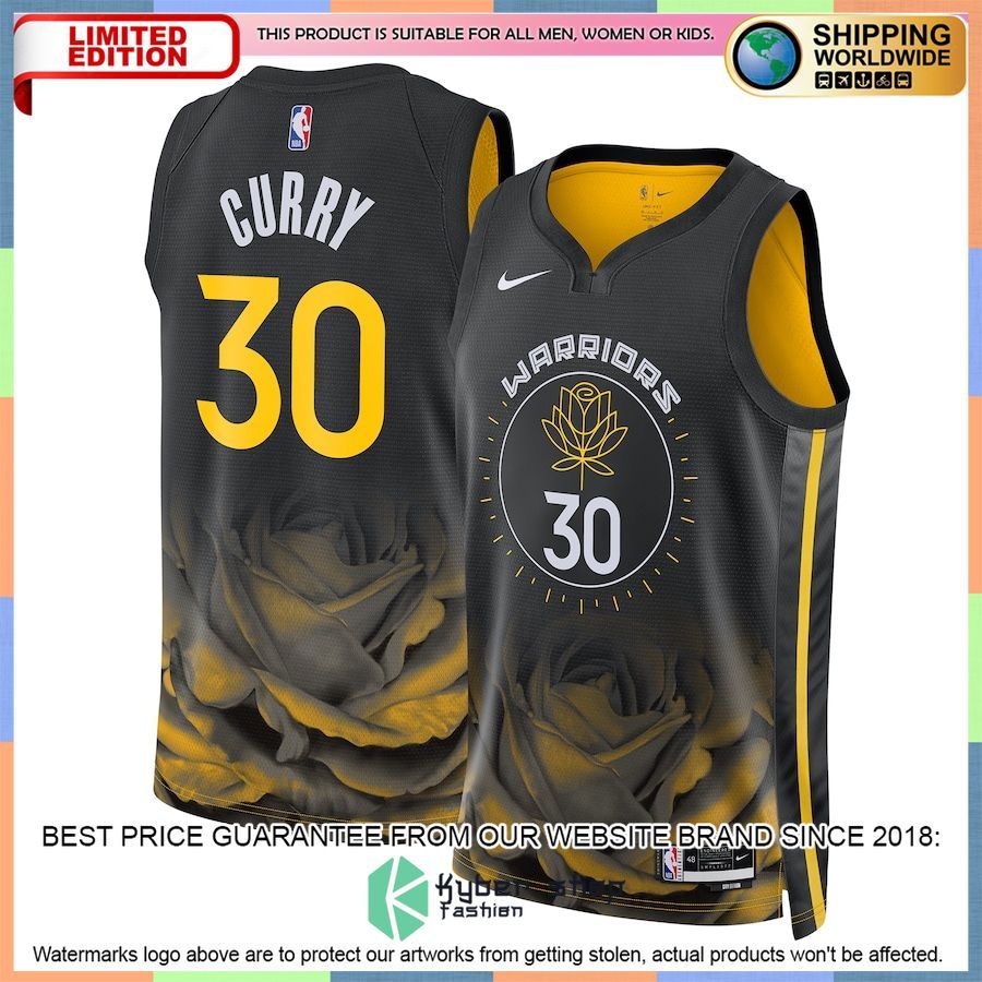 Stephen Curry Golden State Warriors Nike 2022-23 Black Basketball Jersey