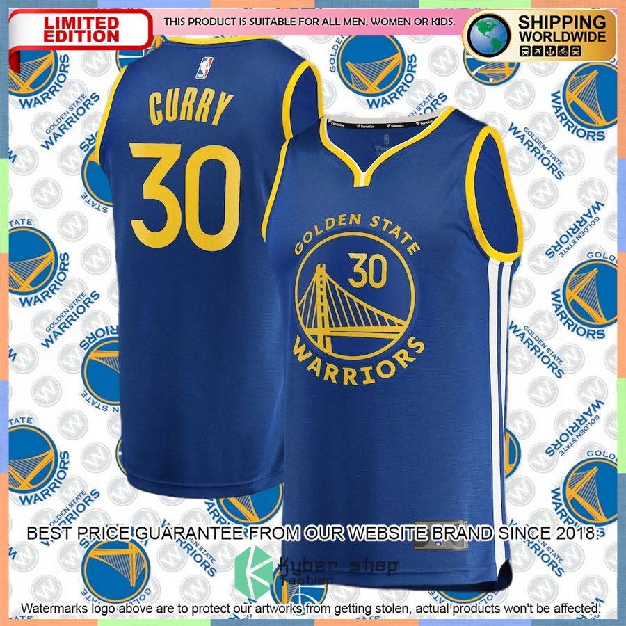 Stephen Curry Golden State Warriors Player Team Royal Basketball Jersey 4 Stephen Curry Golden State Warriors Player Team Royal Basketball Jersey word2
