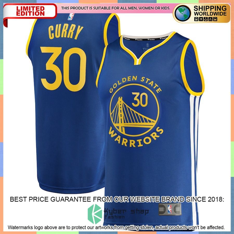 Stephen Curry Golden State Warriors Youth 2022-23 Player Royal Basketball Jersey
