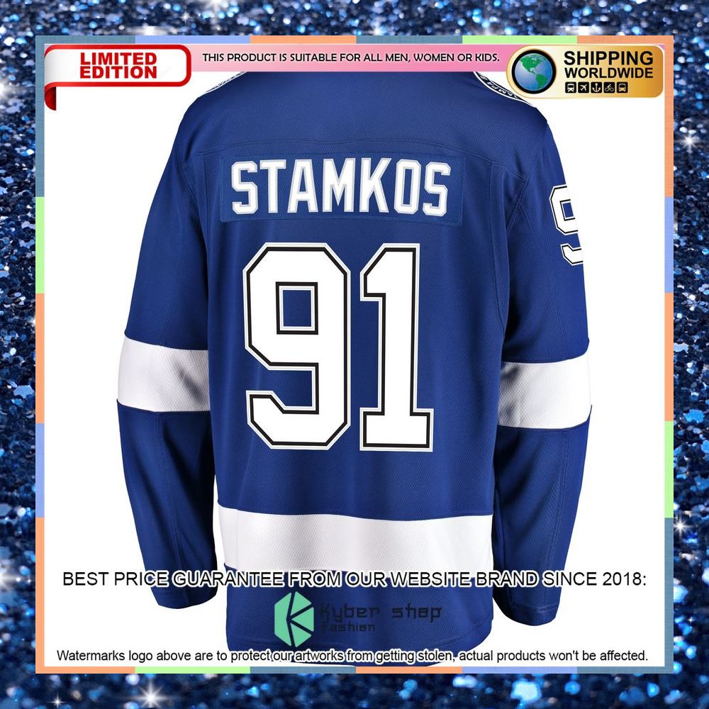 Steven Stamkos Tampa Bay Lightning Breakaway Blue Hockey Jersey 7 Steven Stamkos Tampa Bay Lightning Breakaway Blue Hockey Jersey word2