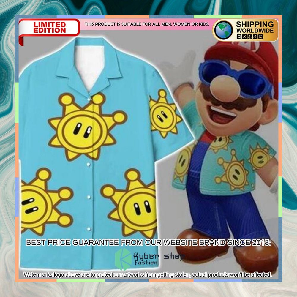 Super Mario Hawaiian shirt 4 Super Mario Hawaiian shirt word2