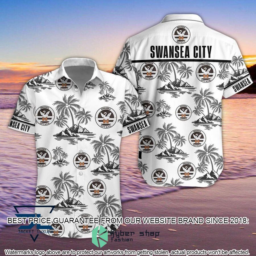 Swansea City A.F.C Hawaiian Shirt, Shorts