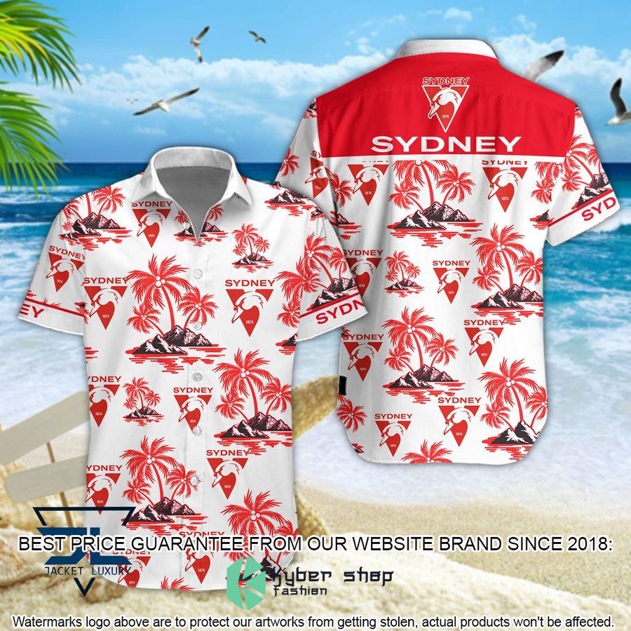 Sydney Swans Hawaiian Shirt, Shorts