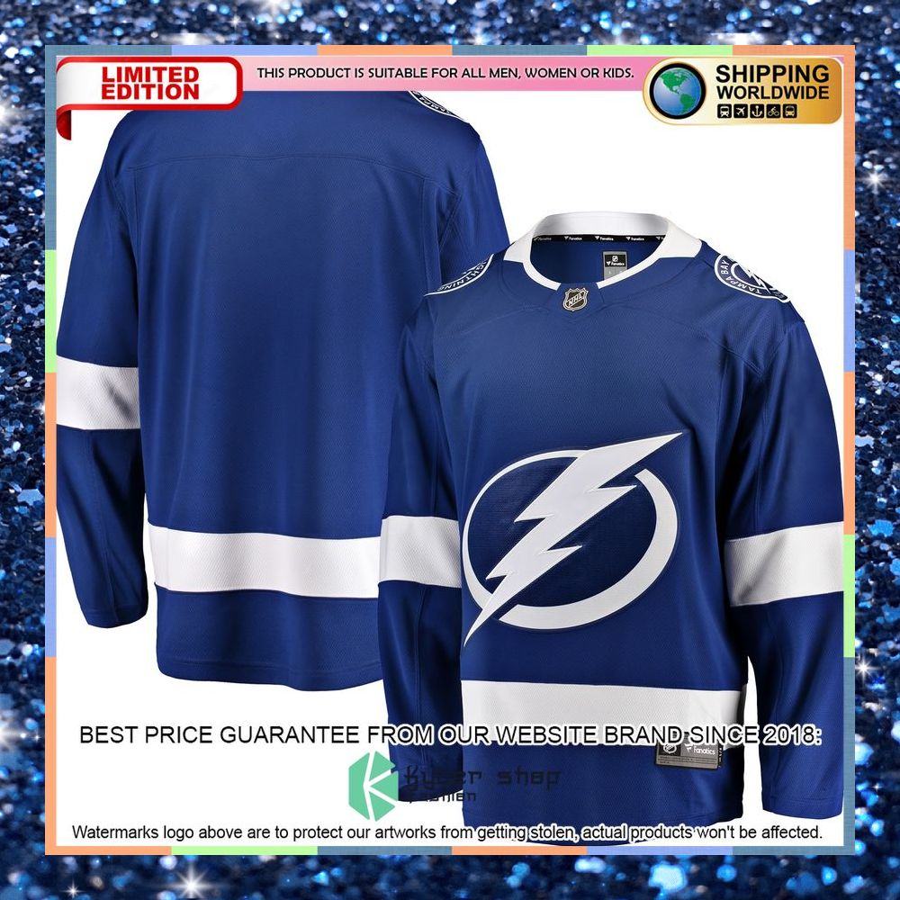 Tampa Bay Lightning Breakaway Home Blue Hockey Jersey 6 Tampa Bay Lightning Breakaway Home Blue Hockey Jersey word3