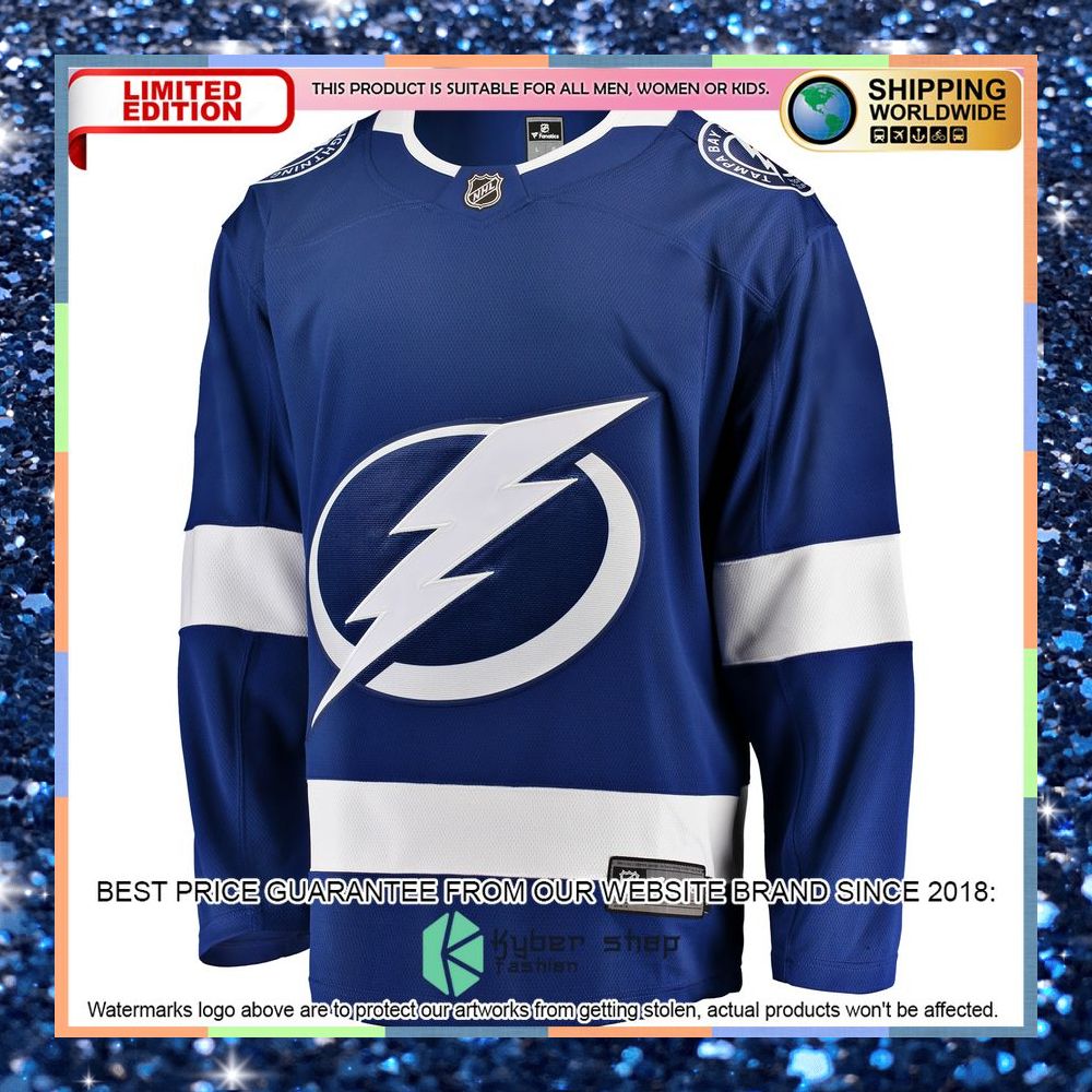 Tampa Bay Lightning Breakaway Home Blue Hockey Jersey 7 Tampa Bay Lightning Breakaway Home Blue Hockey Jersey word3