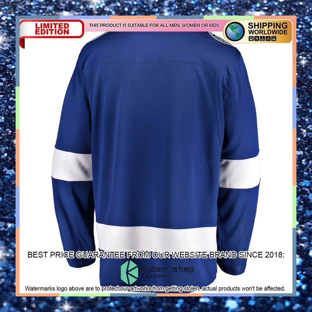Tampa Bay Lightning Home 2022 Stanley Cup Final Blue Hockey Jersey 7 Tampa Bay Lightning Home 2022 Stanley Cup Final Blue Hockey Jersey word2