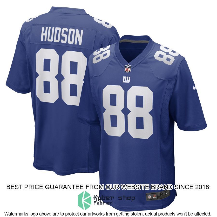 Tanner Hudson New York Giants Royal Football Jersey