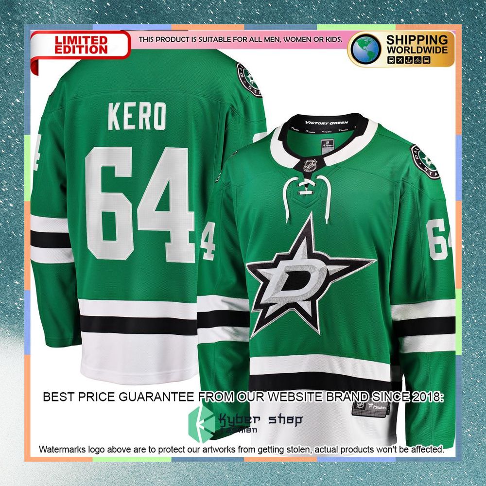 Tanner Kero Dallas Stars Kelly Green Hockey Jersey 5 Tanner Kero Dallas Stars Kelly Green Hockey Jersey word1