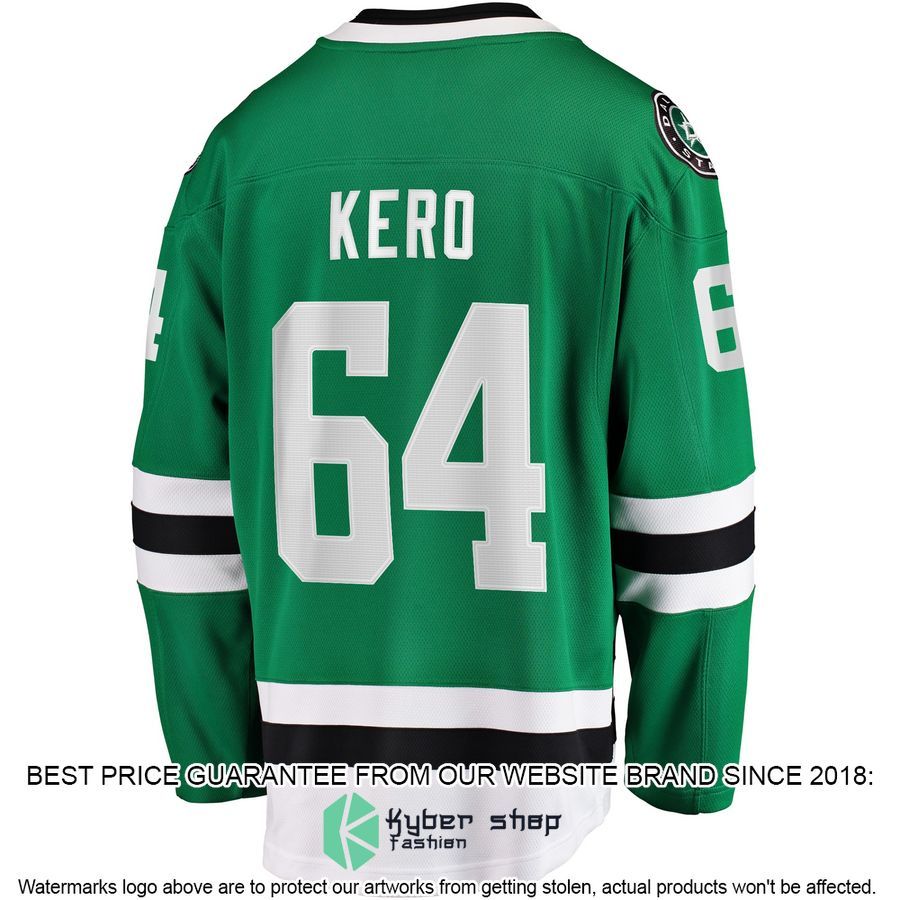 Tanner Kero Dallas Stars Kelly Green Hockey Jersey 3 Tanner Kero Dallas Stars Kelly Green Hockey Jersey word1