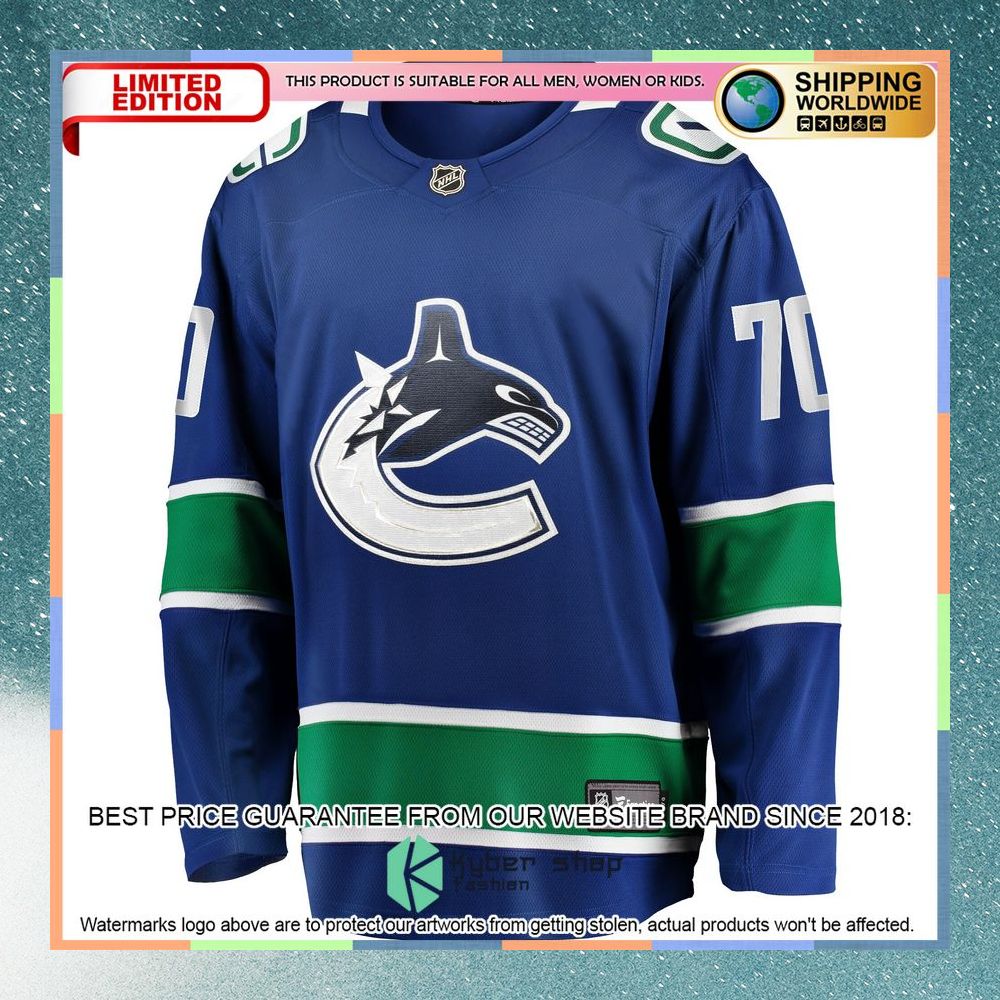 Tanner Pearson Vancouver Canucks Blue Hockey Jersey 6 Tanner Pearson Vancouver Canucks Blue Hockey Jersey word2