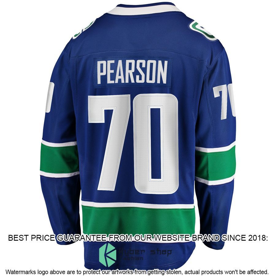 Tanner Pearson Vancouver Canucks Blue Hockey Jersey 3 Tanner Pearson Vancouver Canucks Blue Hockey Jersey word2