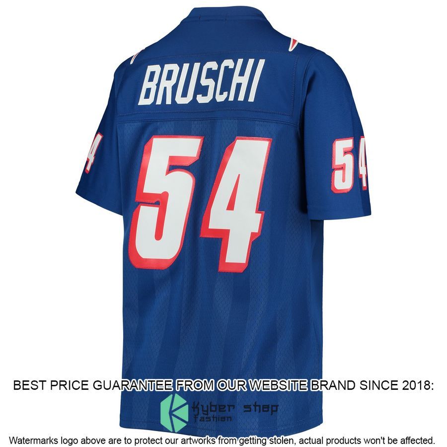 Tedy Bruschi New England Patriots Mitchell & Ness Women's Legacy Royal Football Jersey 3 Tedy Bruschi New England Patriots Mitchell & Ness Women's Legacy Royal Football Jersey word2