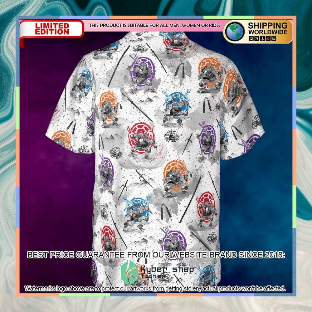 Teenage Mutant Ninja Turtles Characters Sumi-E Pattern Hawaiian Shirt 7 Teenage Mutant Ninja Turtles Characters Sumi-E Pattern Hawaiian Shirt word3