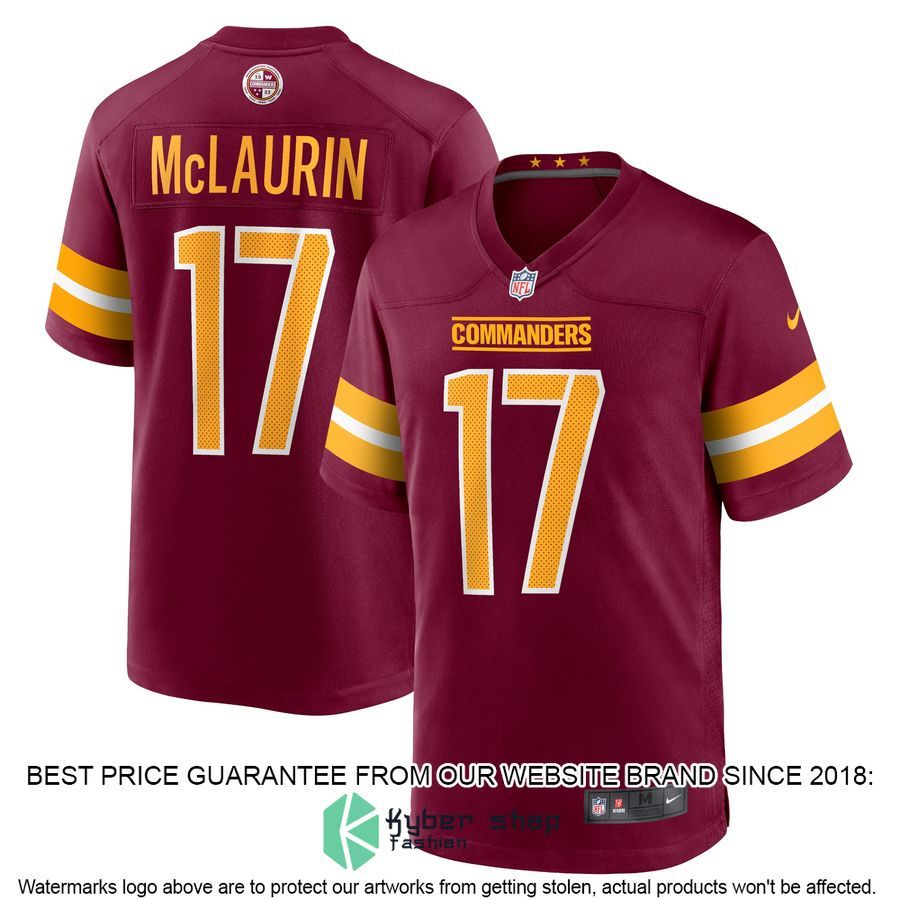 Terry McLaurin Washington Commanders Burgundy Football Jersey