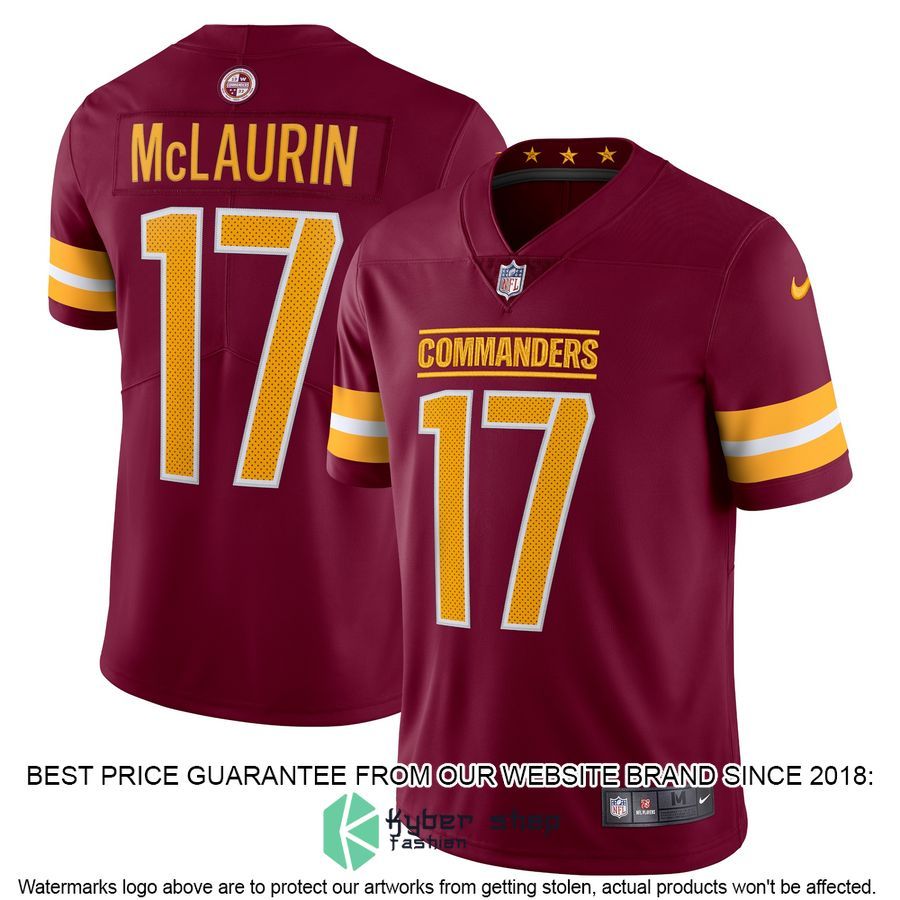 Terry McLaurin Washington Commanders Vapor Burgundy Football Jersey 4 Terry McLaurin Washington Commanders Vapor Burgundy Football Jersey word2