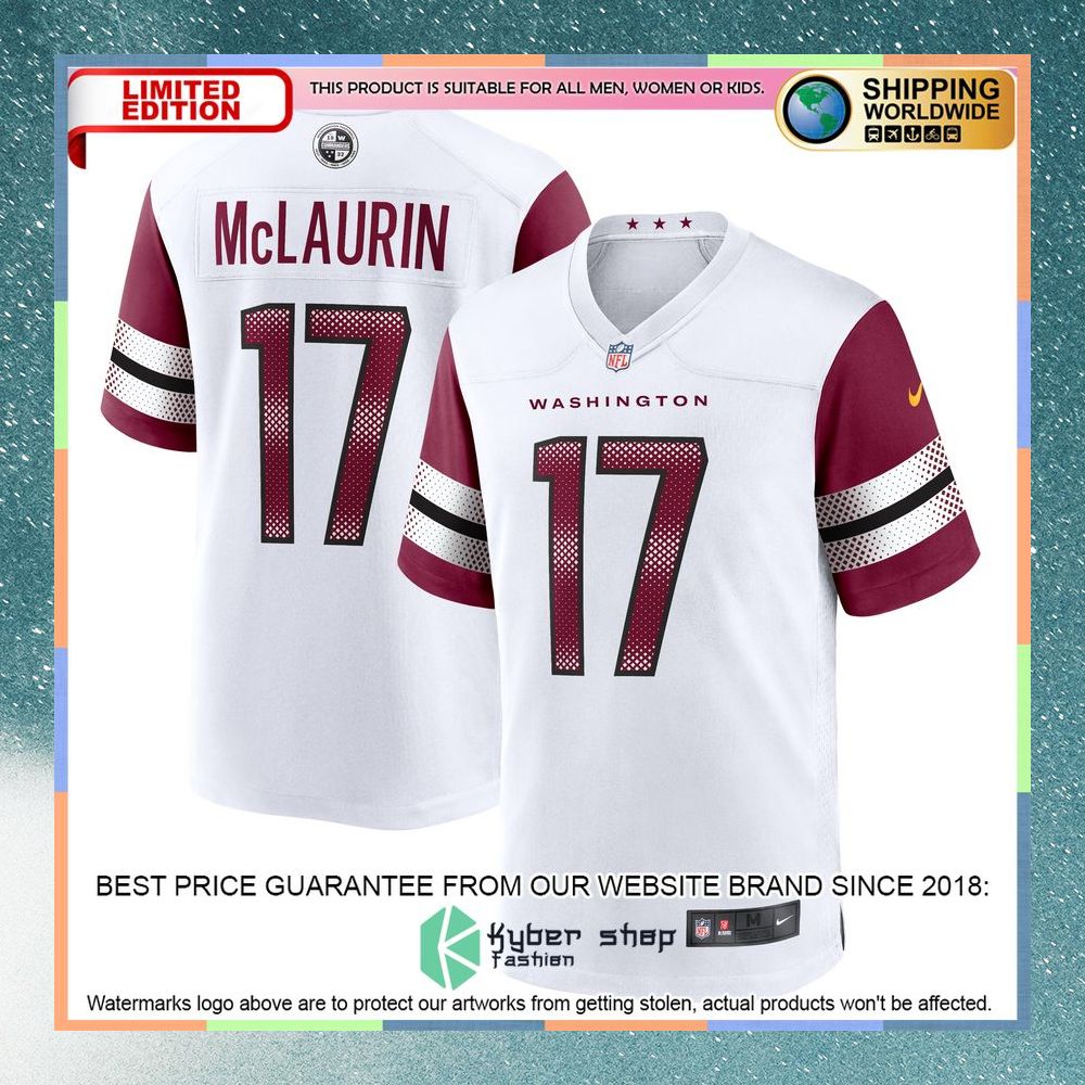 Terry McLaurin Washington Commanders White Football Jersey 8 Terry McLaurin Washington Commanders White Football Jersey word2