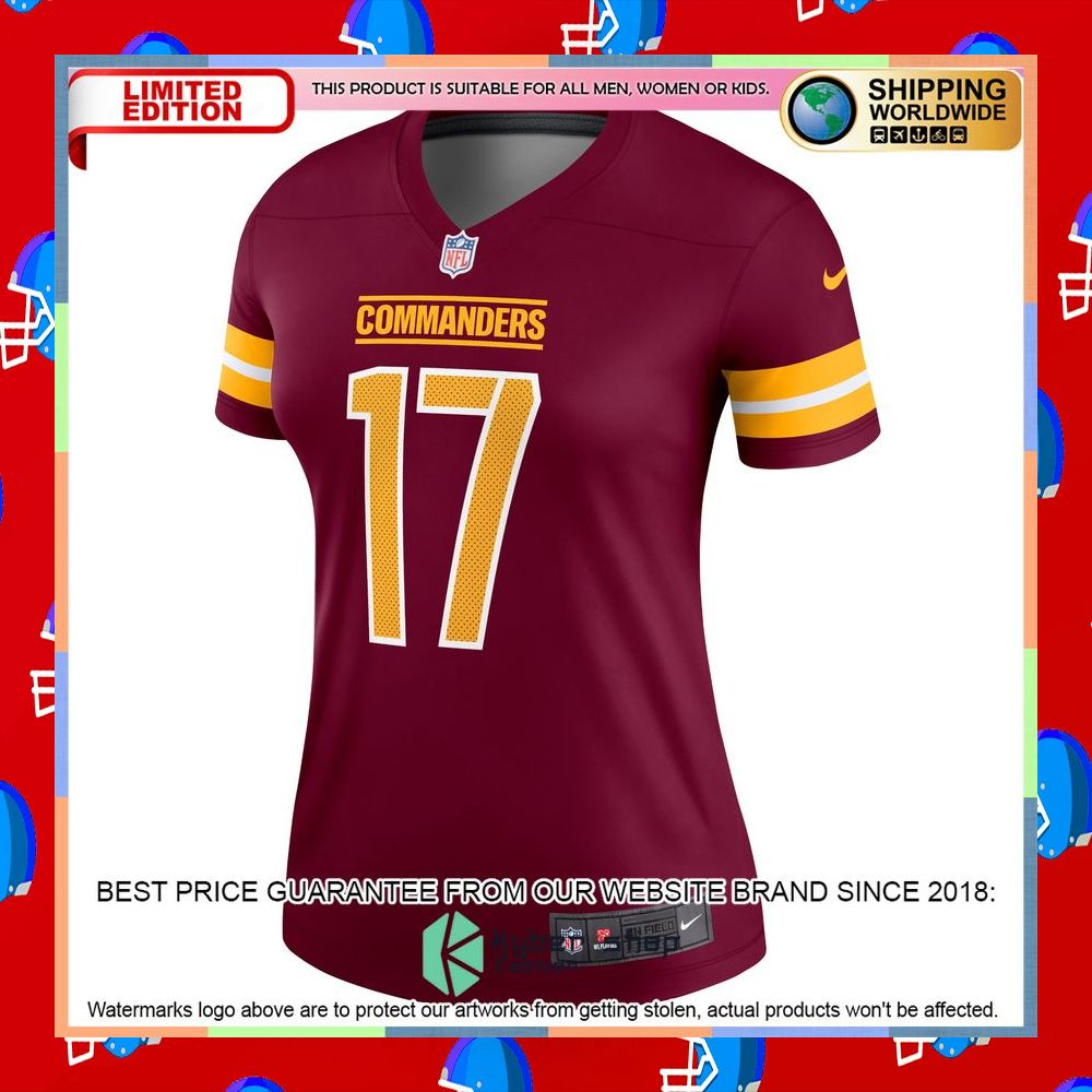 Terry McLaurin Washington Commanders Women's Legend Burgundy Football Jersey 6 Terry McLaurin Washington Commanders Women's Legend Burgundy Football Jersey word2