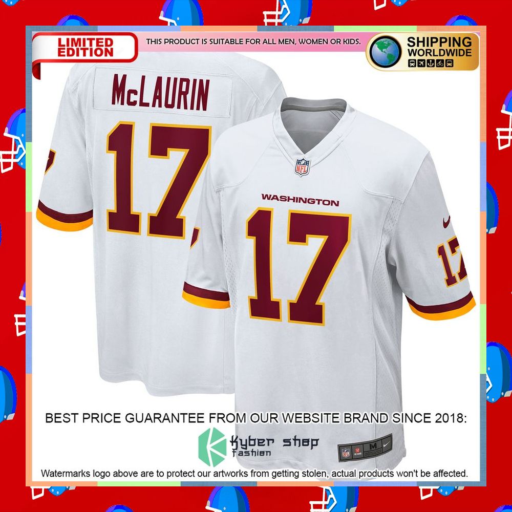 Terry McLaurin Washington Football Team White Football Jersey 6 Terry McLaurin Washington Football Team White Football Jersey word1