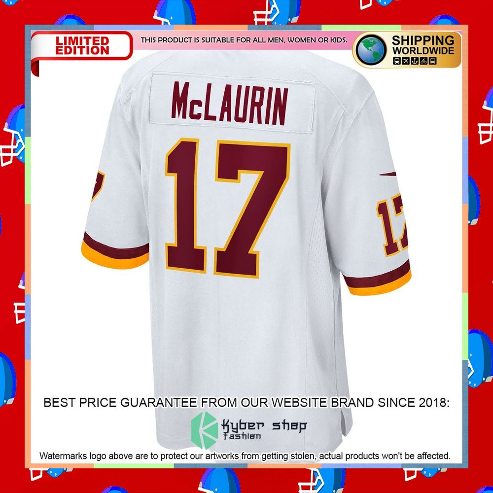 Terry McLaurin Washington Football Team White Football Jersey 8 Terry McLaurin Washington Football Team White Football Jersey word1