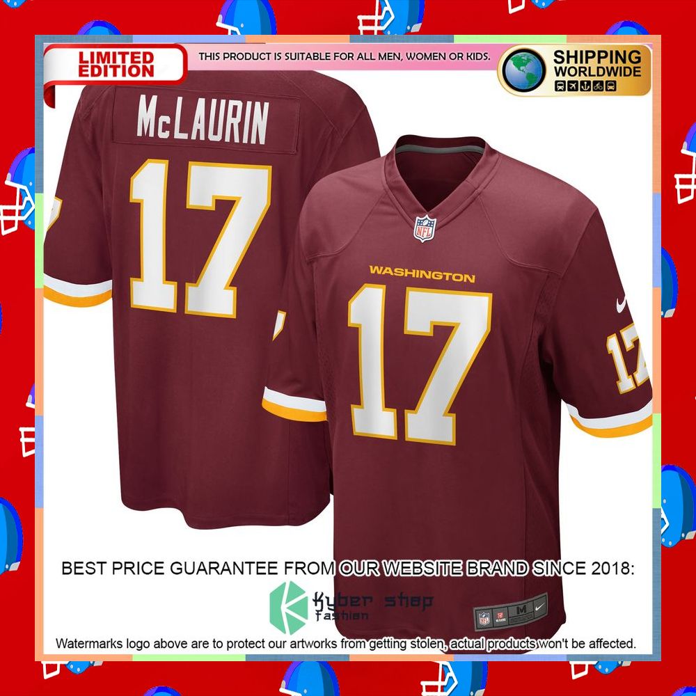 Terry McLaurin Washington Football Team White Football Jersey 10 Terry McLaurin Washington Football Team White Football Jersey word1