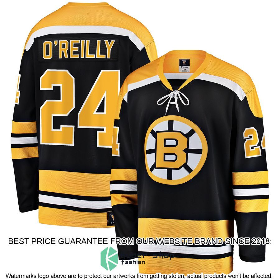 Terry O Reilly Boston Bruins Premier Retired Black Hockey Jersey