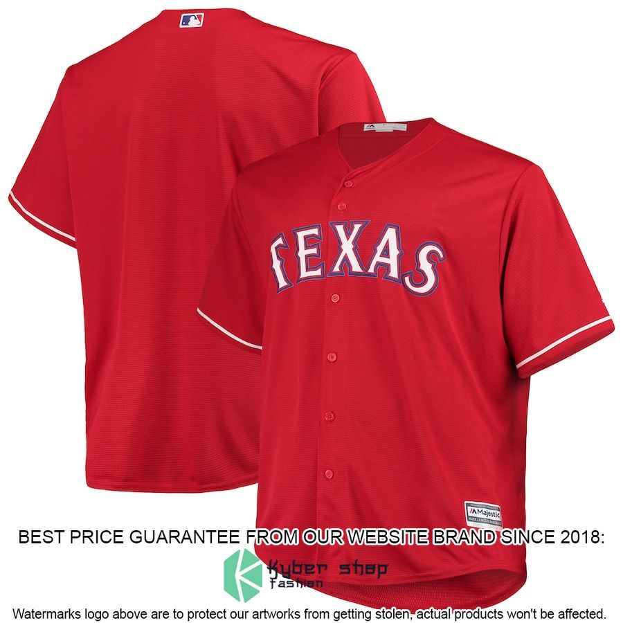 Texas Rangers Majestic Alternate Official Cool Base Red Baseball Jersey