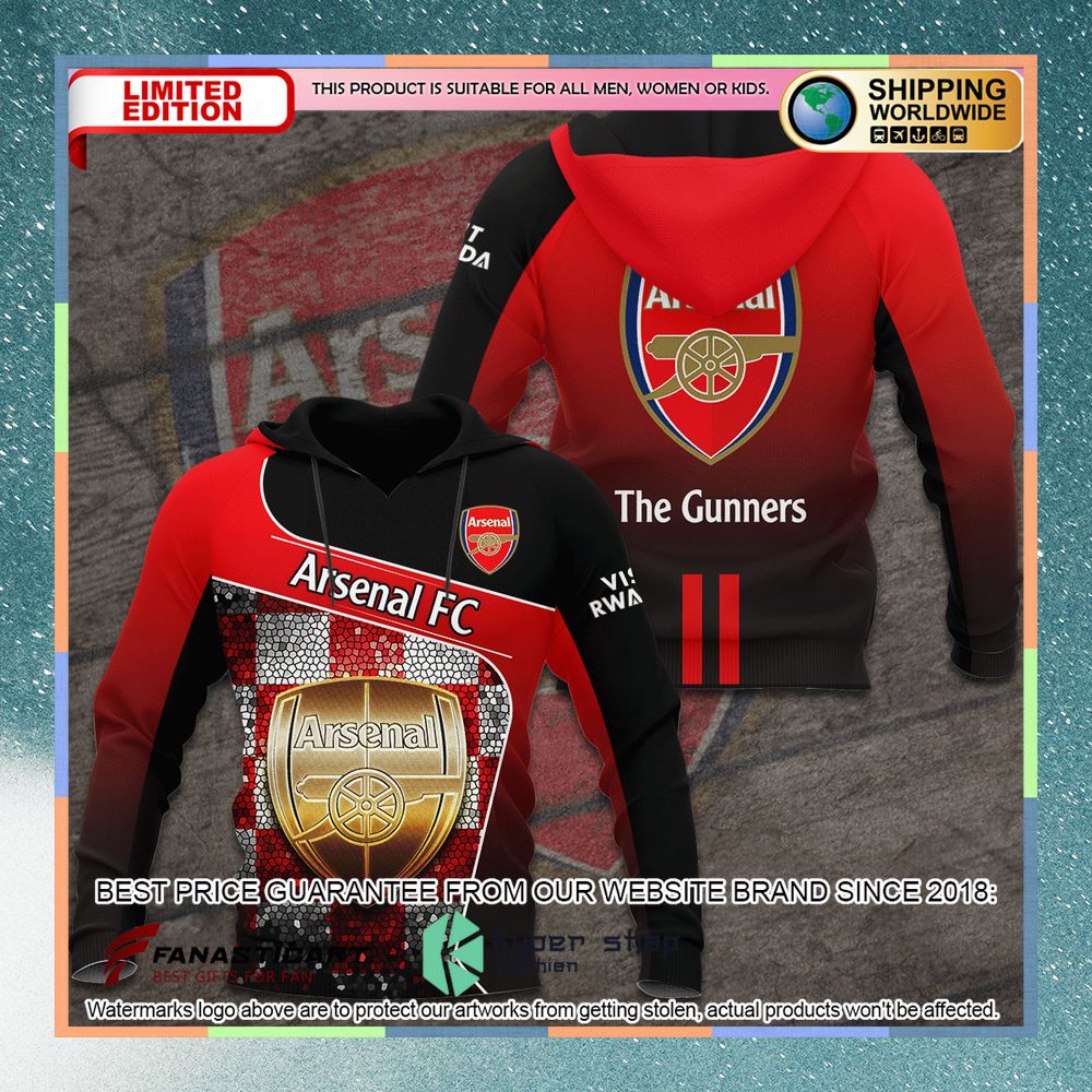 The Gunners Arsenal FC Hoodie, Shirt 5 The Gunners Arsenal FC Hoodie, Shirt word3