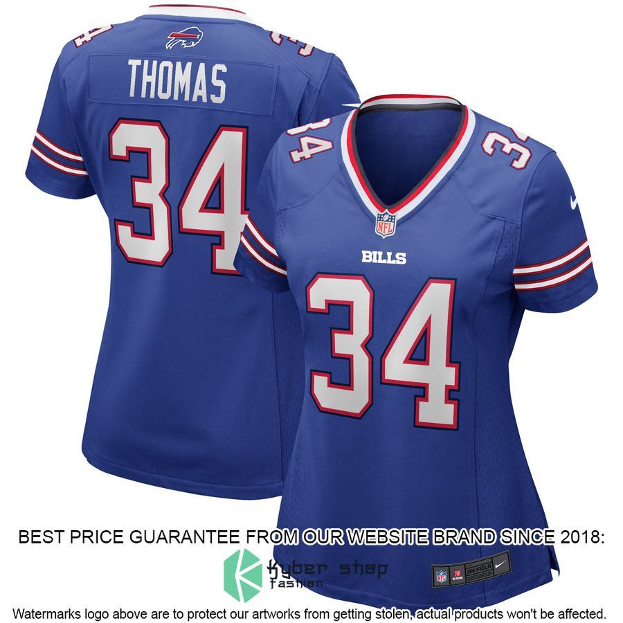 Thurman Thomas Buffalo Bills Women's Royal Football Jersey
