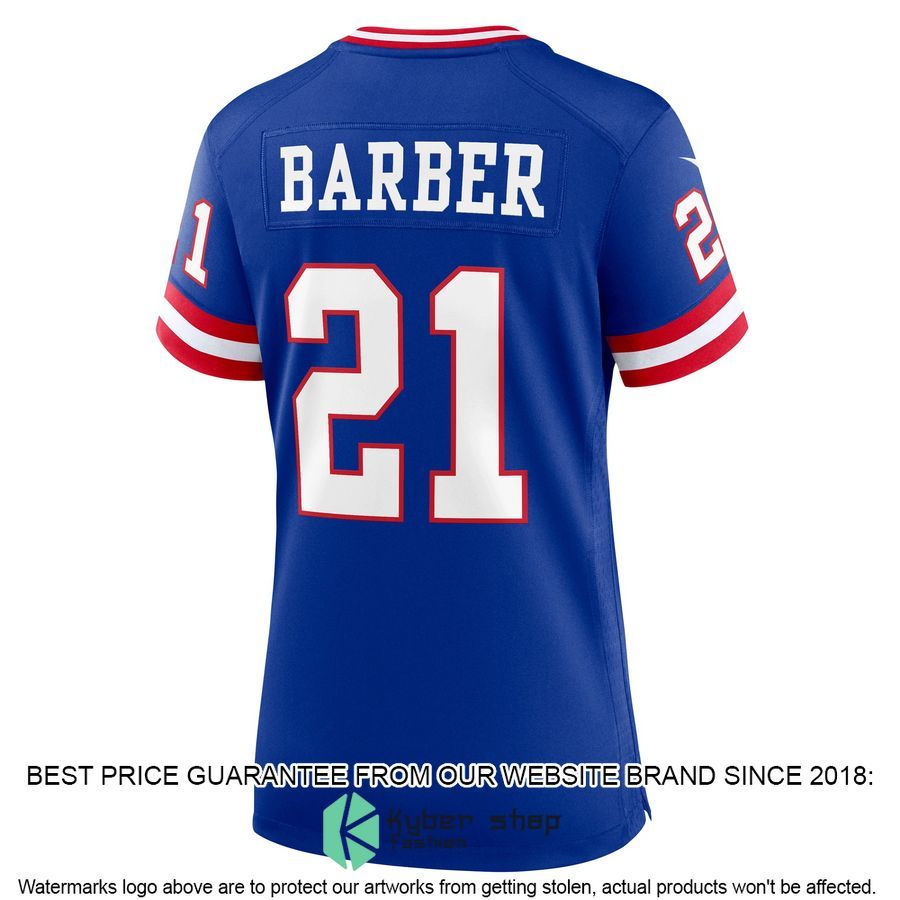 Tiki Barber New York Giants Women's Classic Retired Royal Football Jersey 3 Tiki Barber New York Giants Women's Classic Retired Royal Football Jersey word3