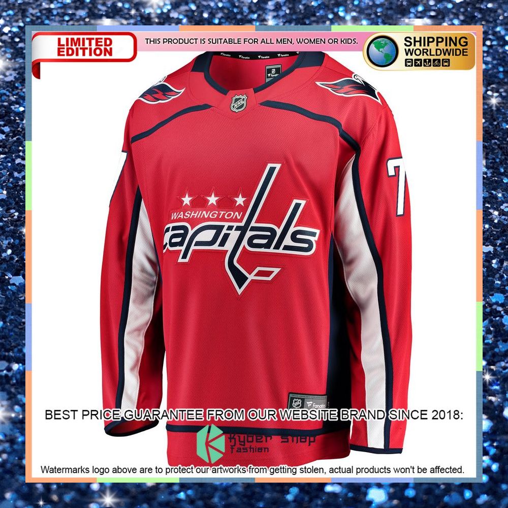 TJ Oshie Washington Capitals Breakaway Red Hockey Jersey 7 TJ Oshie Washington Capitals Breakaway Red Hockey Jersey word1