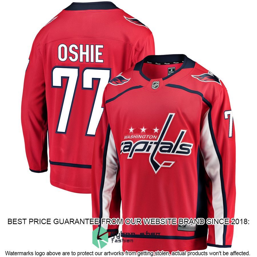 TJ Oshie Washington Capitals Breakaway Red Hockey Jersey 4 TJ Oshie Washington Capitals Breakaway Red Hockey Jersey word1
