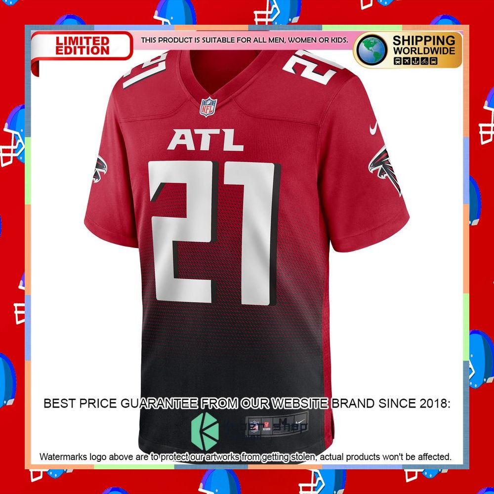 Todd Gurley II Atlanta Falcons 2nd Alternate Red Football Jersey 6 Todd Gurley II Atlanta Falcons 2nd Alternate Red Football Jersey word2