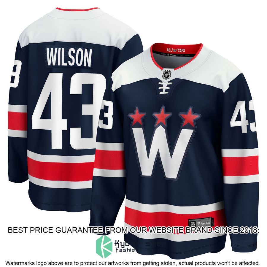 Tom Wilson Washington Capitals 2020 21 Alternate Premier Navy Hockey Jersey