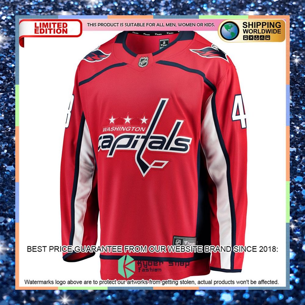 Tom Wilson Washington Capitals Home Premier Red Hockey Jersey 6 Tom Wilson Washington Capitals Home Premier Red Hockey Jersey word3