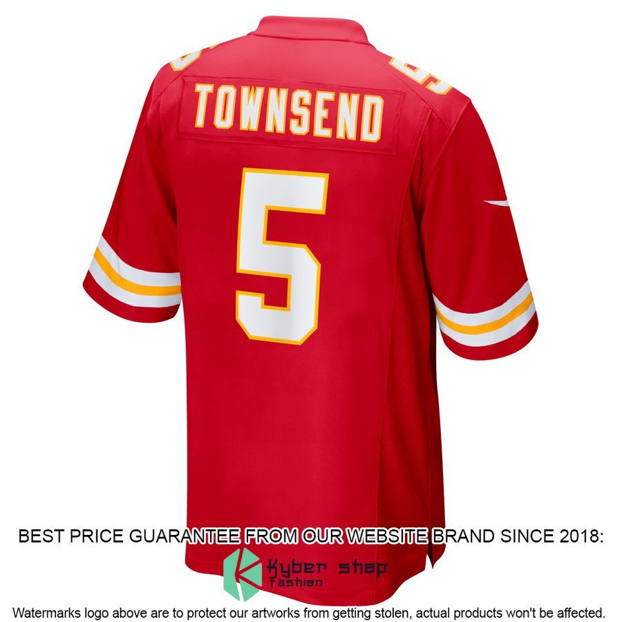 Tommy Townsend Kansas City Chiefs Red Football Jersey 3 Tommy Townsend Kansas City Chiefs Red Football Jersey word1