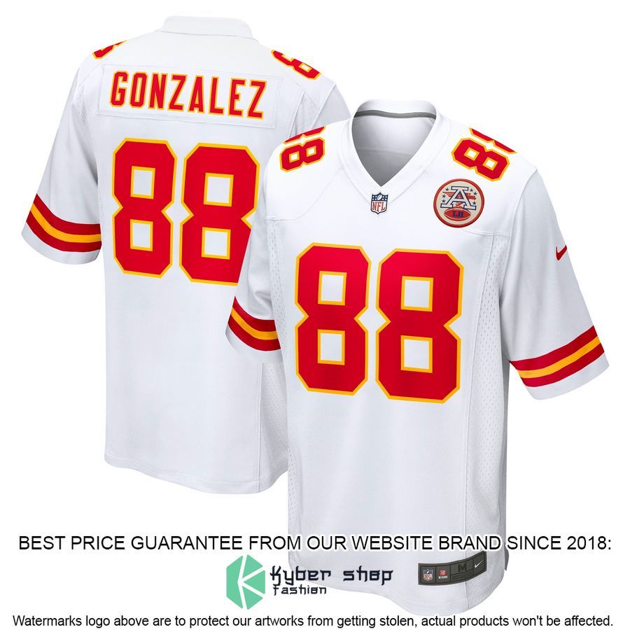 Tony Gonzalez Kansas City Chiefs Retired White Football Jersey