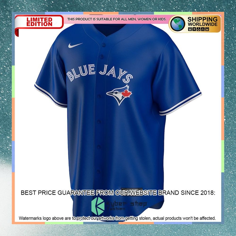 Toronto Blue Jays Alternate CUSTOM Royal Baseball Jersey 5 Toronto Blue Jays Alternate CUSTOM Royal Baseball Jersey word1