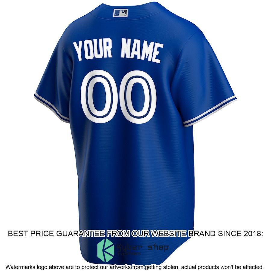 Toronto Blue Jays Alternate CUSTOM Royal Baseball Jersey 3 Toronto Blue Jays Alternate CUSTOM Royal Baseball Jersey word1