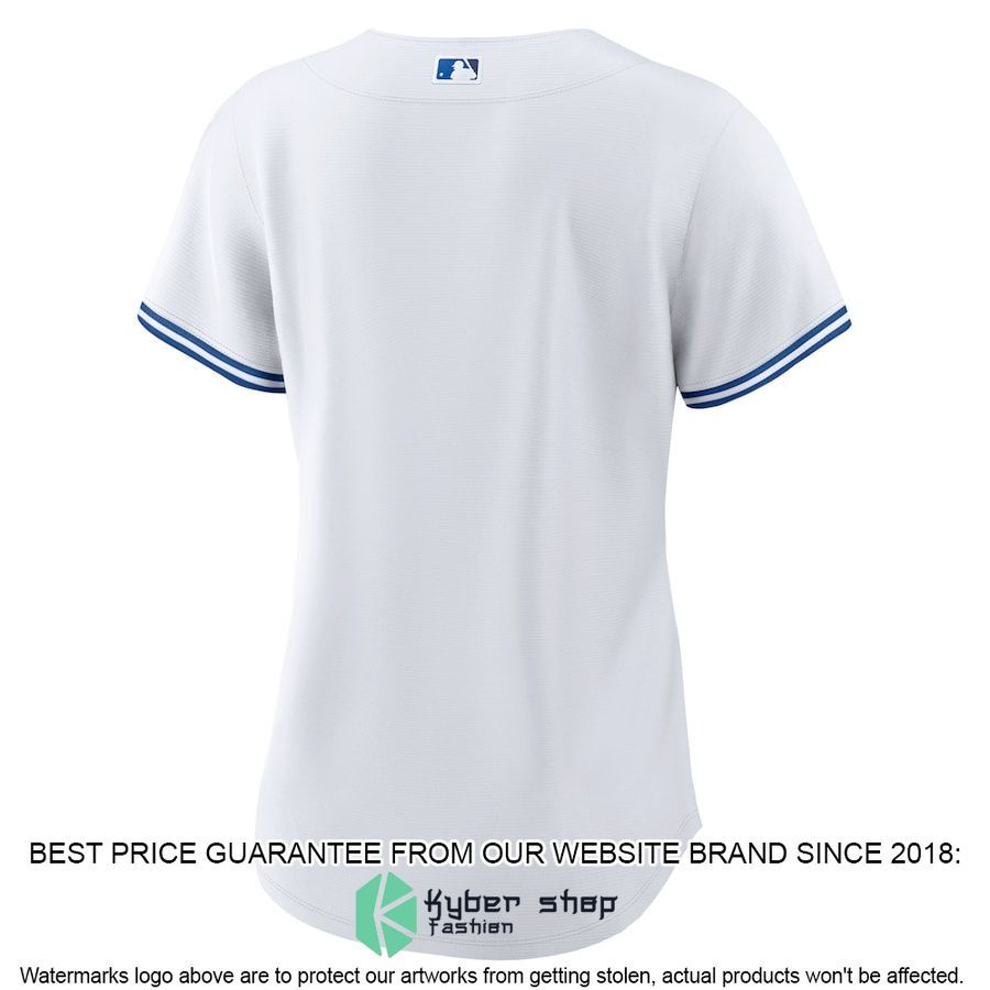 Toronto Blue Jays Women Home Blank White Baseball Jersey 3 Toronto Blue Jays Women Home Blank White Baseball Jersey word1