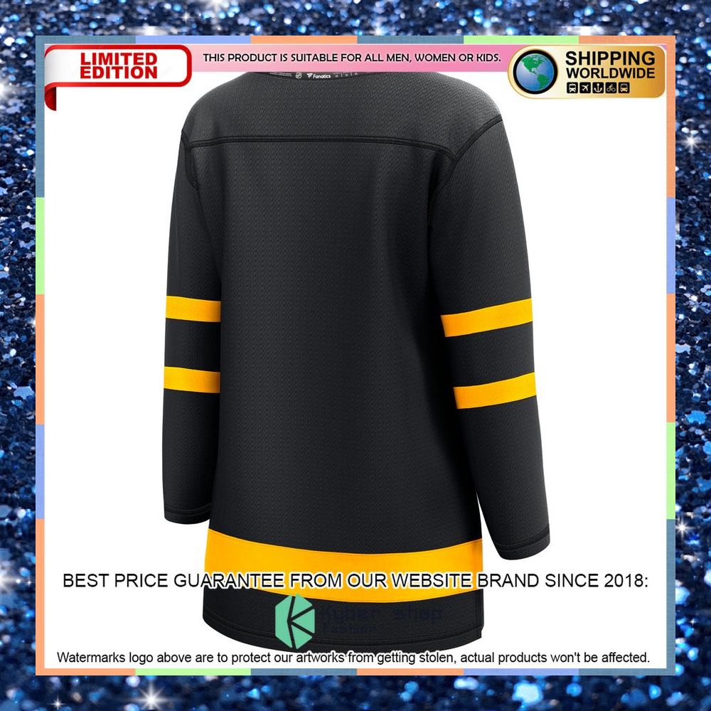 Toronto Maple Leafs Women's Alternate Premier Reversible Blank Black Hockey Jersey 15 Toronto Maple Leafs Women's Alternate Premier Reversible Blank Black Hockey Jersey word2