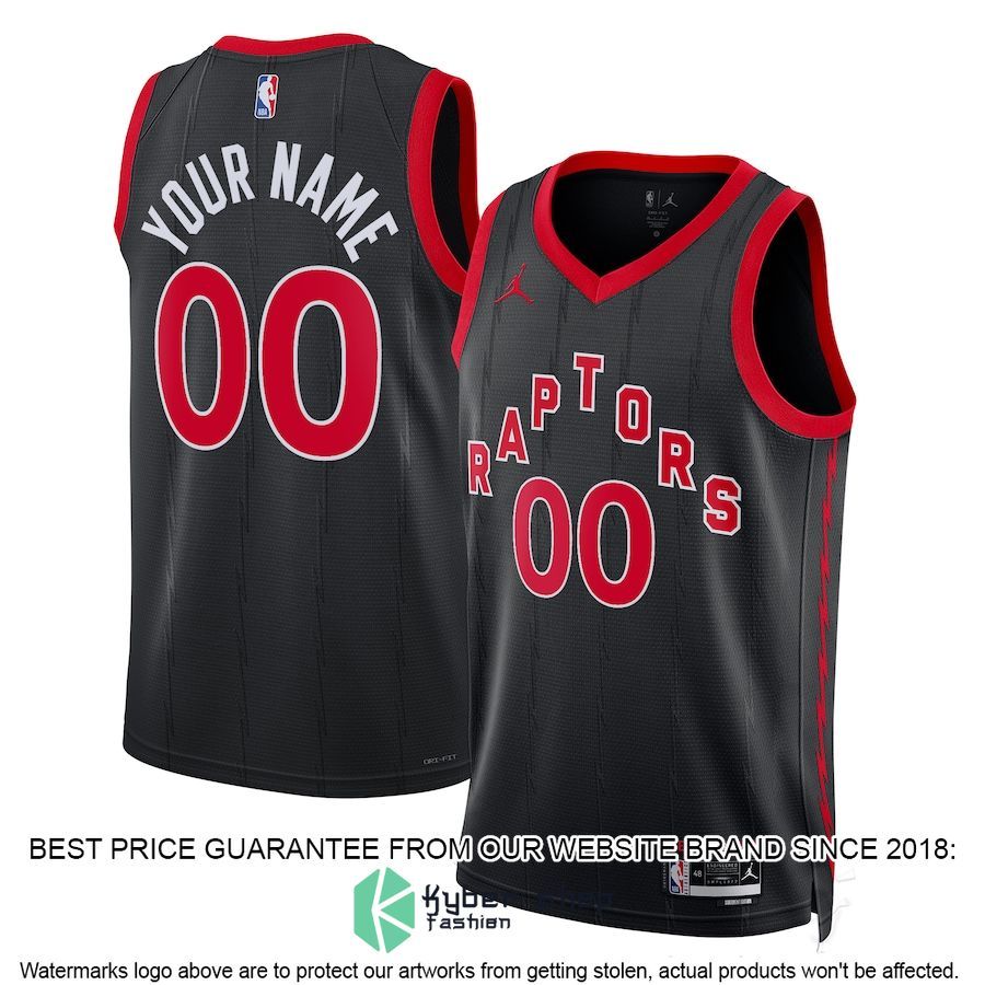 Toronto Raptors Jordan Brand Unisex 2022-23 Custom Black Basketball Jersey