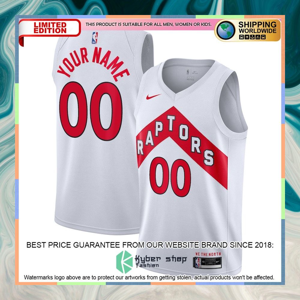 Toronto Raptors Nike 2020-21 Custom White Basketball Jersey 4 Toronto Raptors Nike 2020-21 Custom White Basketball Jersey word1