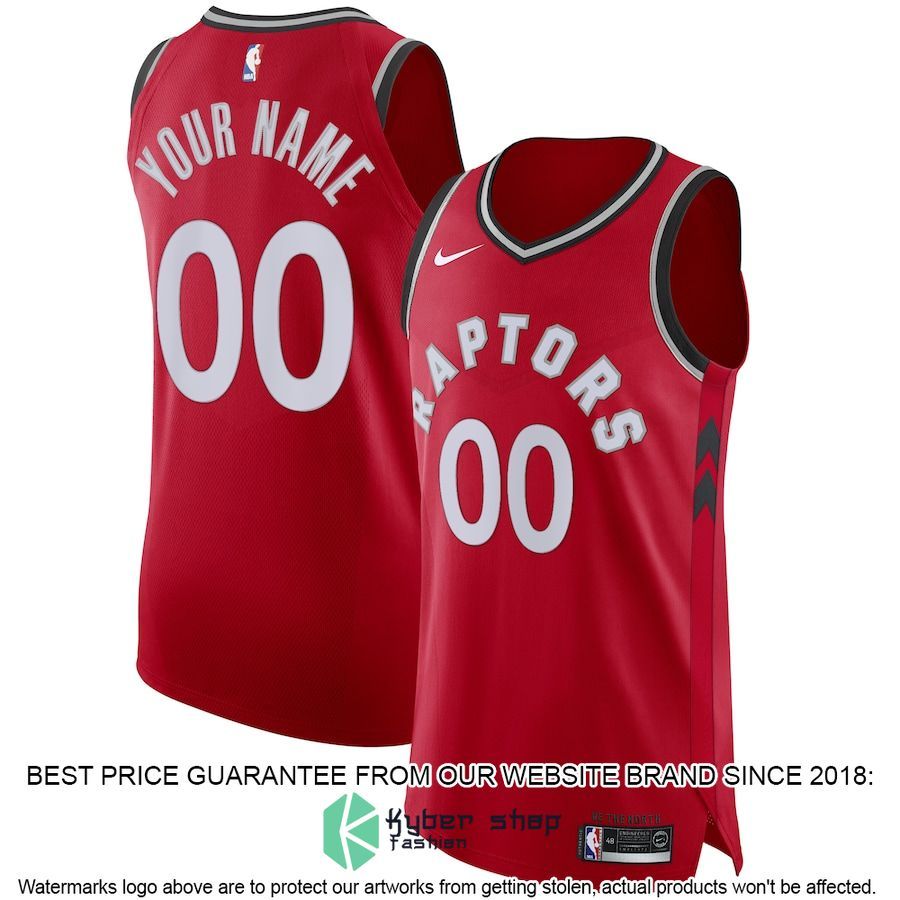 Toronto Raptors Nike Custom Red Basketball Jersey