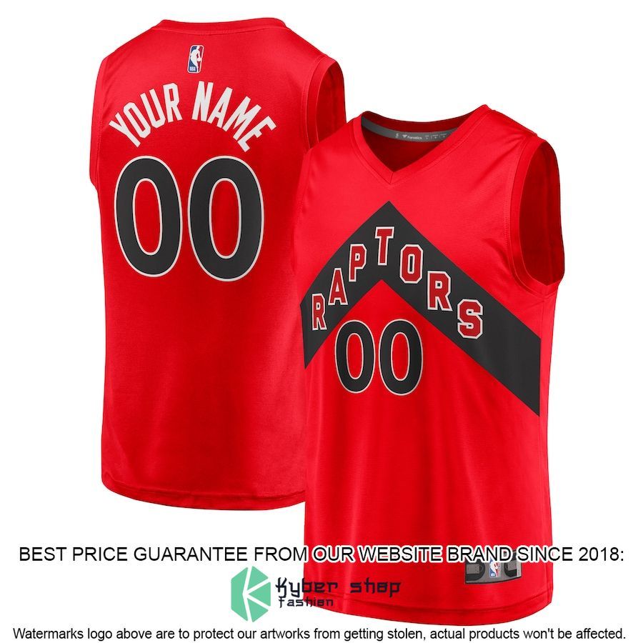 Toronto Raptors Youth 2020 Custom Red Basketball Jersey