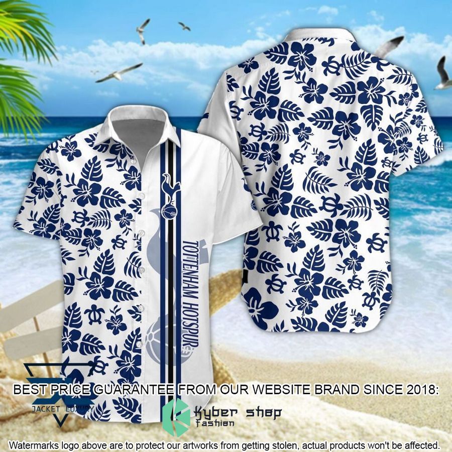 Tottenham Hotspur F.C Flowers Hawaiian Shirt, Shorts